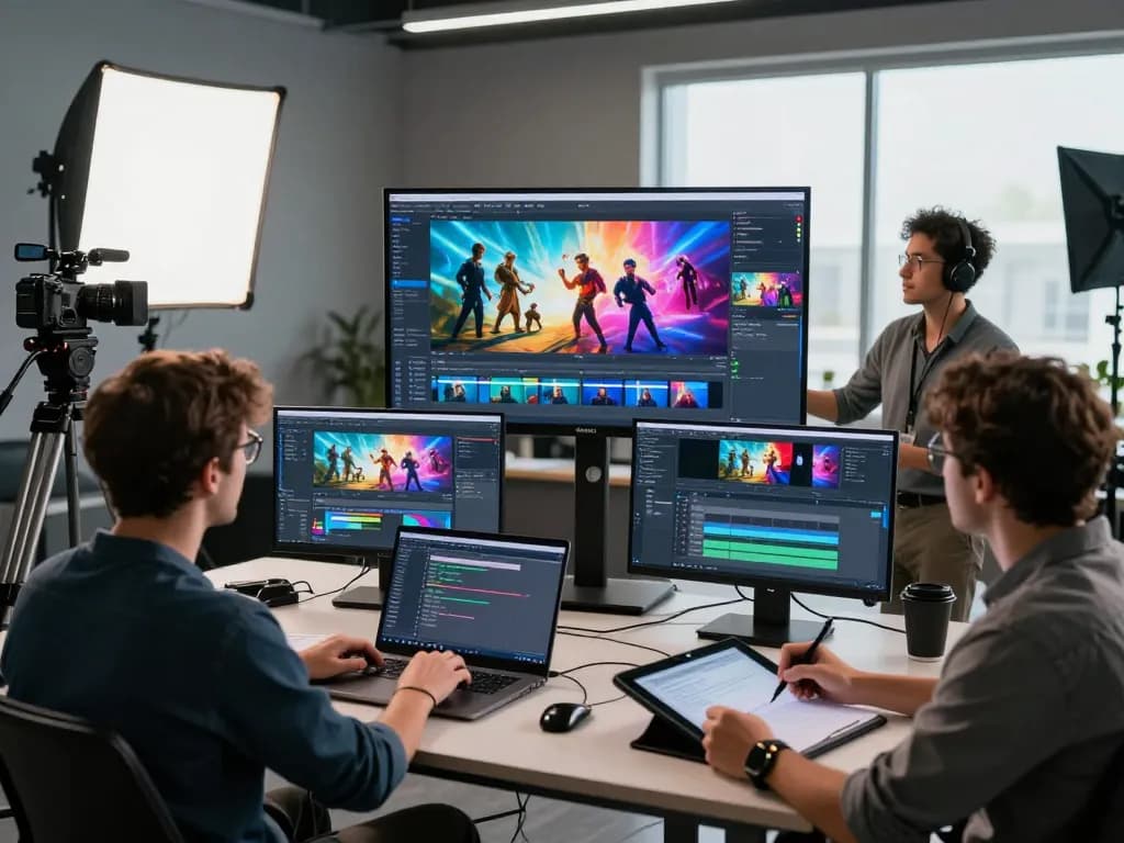 Motion Control AI team using innovative tools to demonstrate advanced mind control video generation techniques.