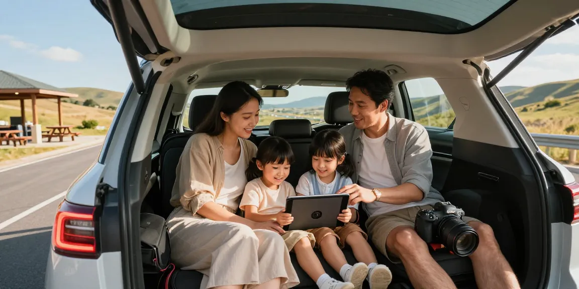 Family enjoying a road trip emphasizing the need for the best extended warranty for cars.
