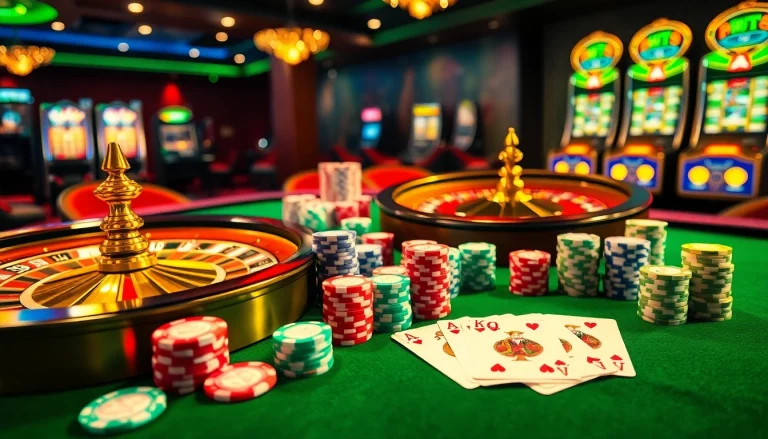 Experience the excitement of f8bet.com with luxury casino games, roulette, and vibrant poker chips.