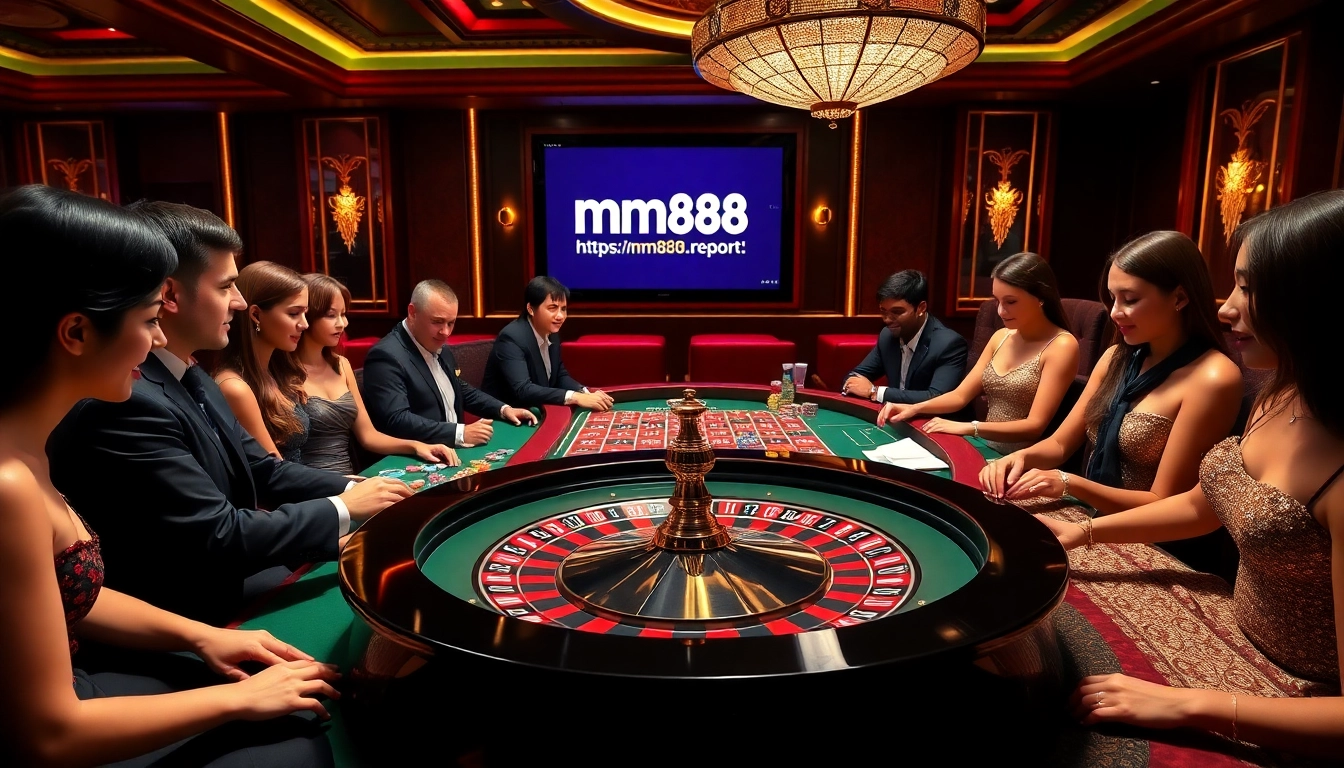Experience the thrill of gambling at https://mm88.report/ with vibrant casino tables and eager players.
