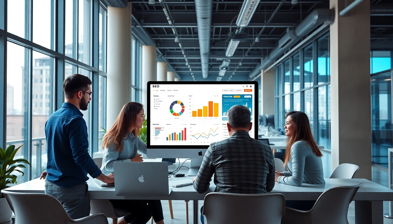 Enhance your brand visibility with Search Engine Optimization Clearwater strategies showcasing collaboration.