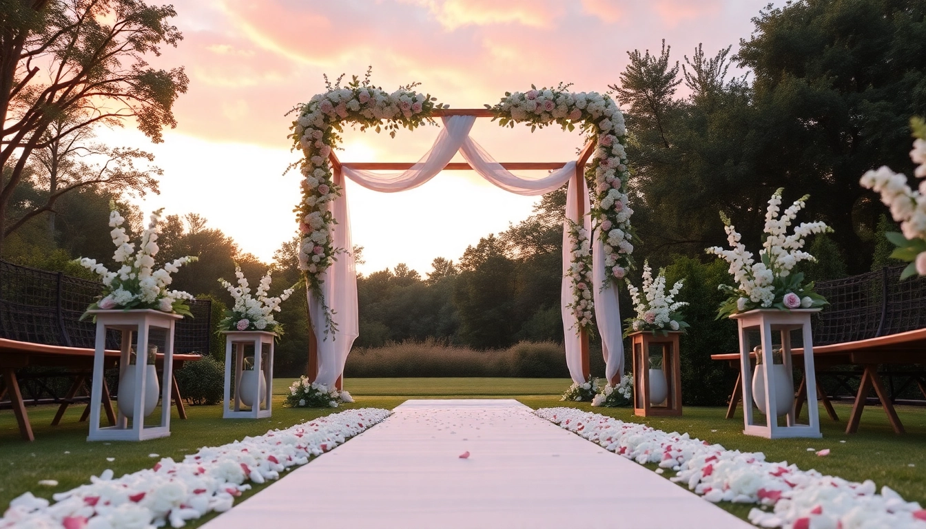 Experience the magic of the Best Wedding Venue Jacksonville with a beautifully decorated outdoor ceremony.