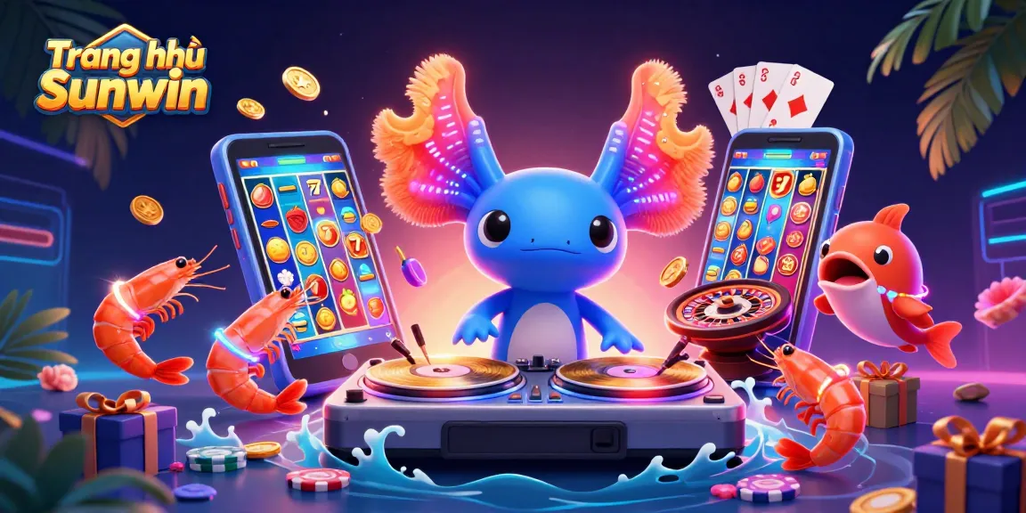 Experience the vibrant Trang chủ Sunwin casino scene, featuring fun gaming elements and lively characters.